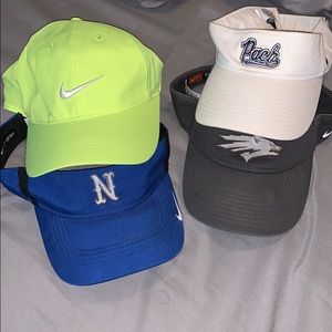 Visors and hat